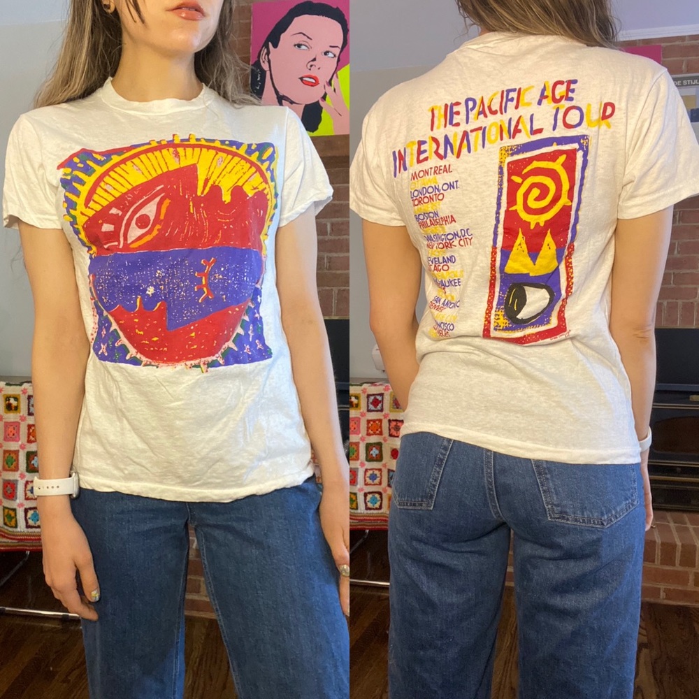 Vintage 1986 Orchestral Manoeuvres in the Dark Pacific Age Tee Single St…